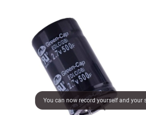 2.7V 500PF Capacitor.