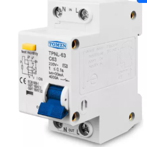 TOMZN Residual Current Circuit Breaker RCBO TPNL63A